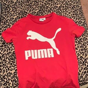 Red puma shirt